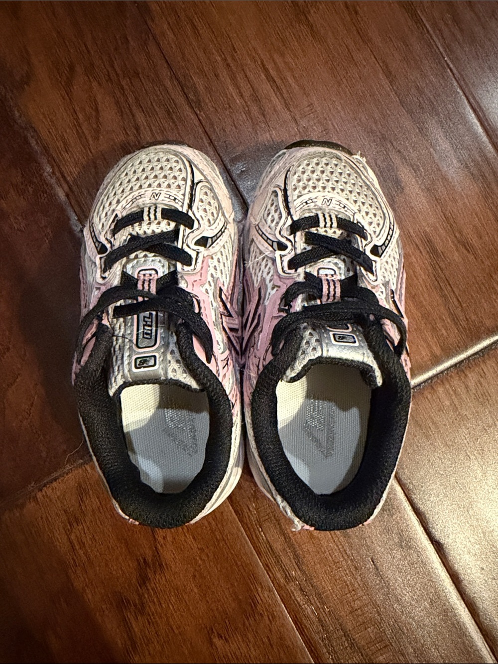 New Balance Kids Pink, White and Black Sneakers - Picture 5 of 6